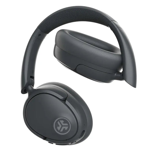 JLab JBuds Lux Active Noise Cancellation Wireless Bluetooth Headphones, Custom EQ, Over-Ear, Be Aware Safety Mode. Foldable, iPhone / Android