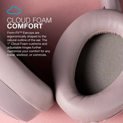 JLab JBuds Lux Active Noise Cancellation Wireless Bluetooth Headphones, Custom EQ, Over-Ear, Be Aware Safety Mode. Foldable, iPhone / Android